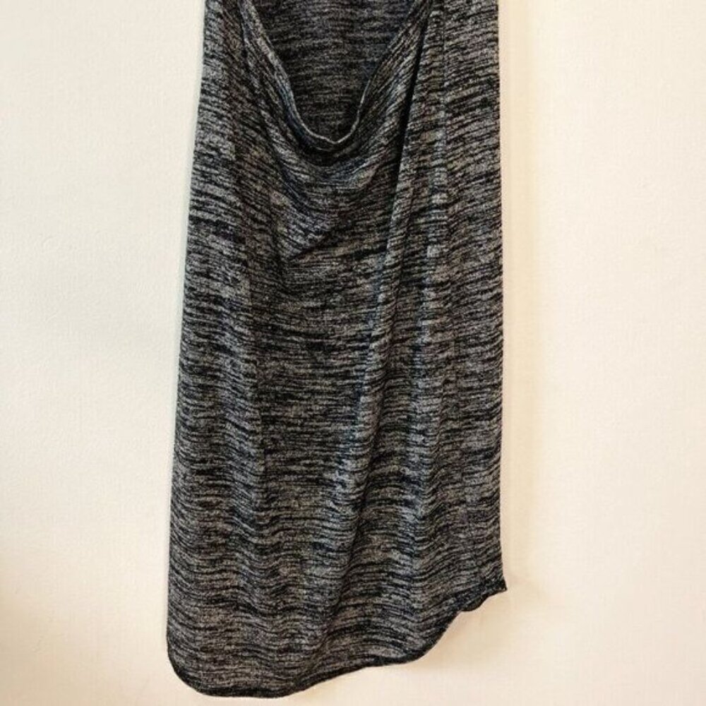 Aritzia Wilfred Free Yasmin Gray Spacedye Cut Out Back Bodycon Dress - Picture 8 of 10